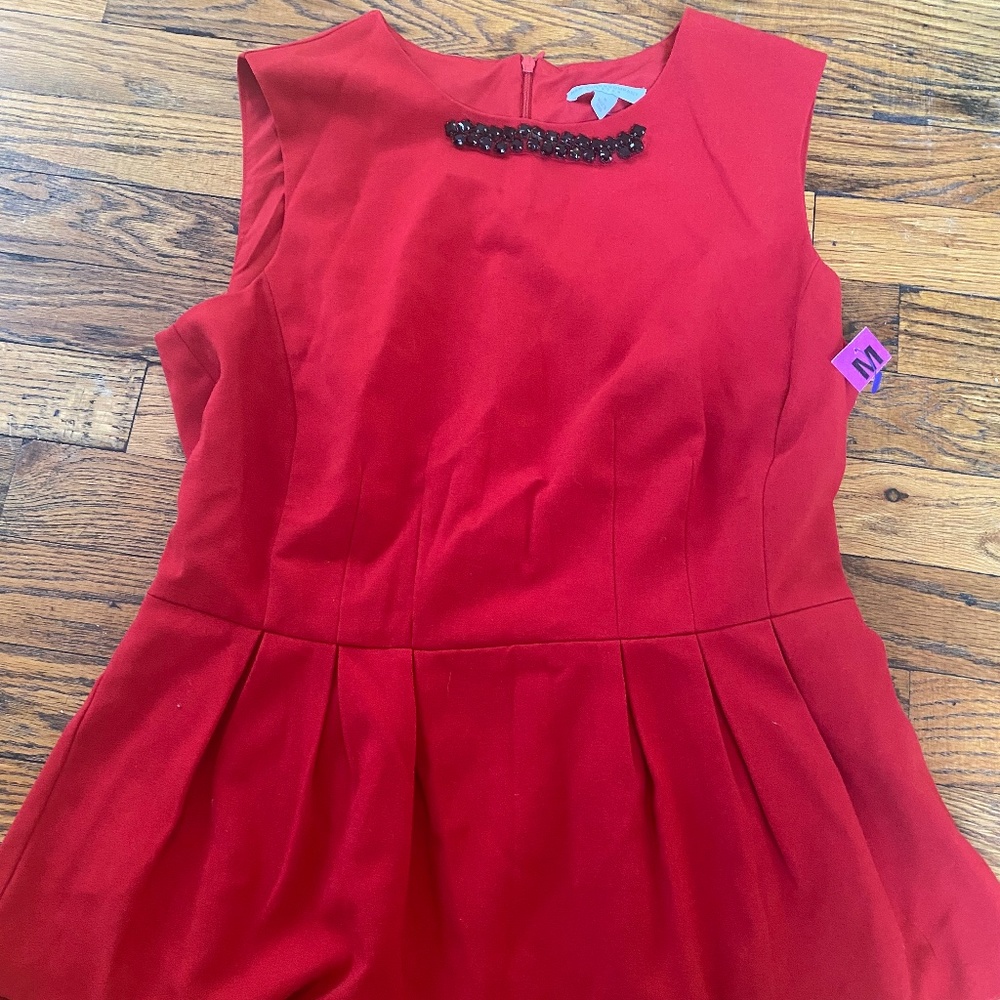 Red New York & company blouse